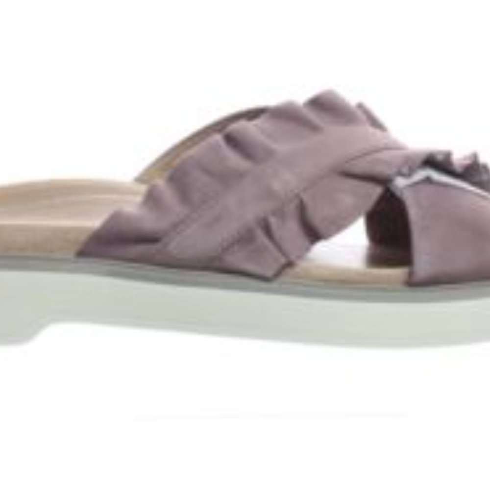 Vionic Leila Azalea Mauve Suede Slide Size 8 with box
